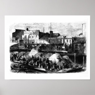 Vagranten plukken lompen om te verkopen van de Bea Poster