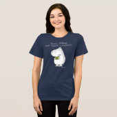Vaguely competent Hippo door Sandra Boynton Tri-Blend Shirt (Voorkant volledig)