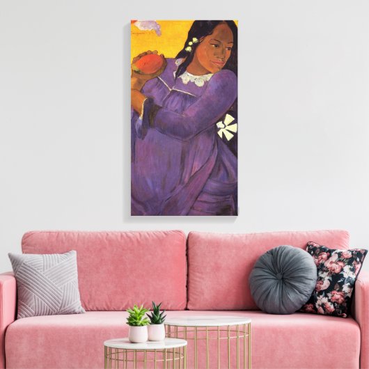 Vahine No Te VI - Paul Gauguin Canvas Afdruk (Insitu (Woonkamer))