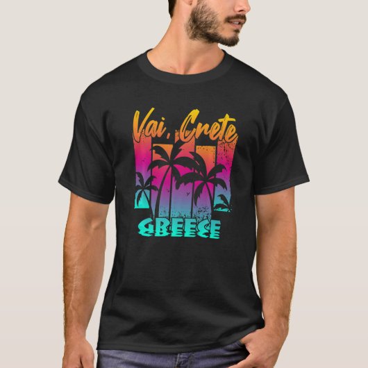 Vai Crete Creece T-shirt (Voorkant)