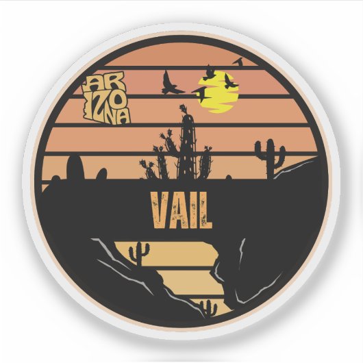 Vail, Arizona Sticker (Voorkant)