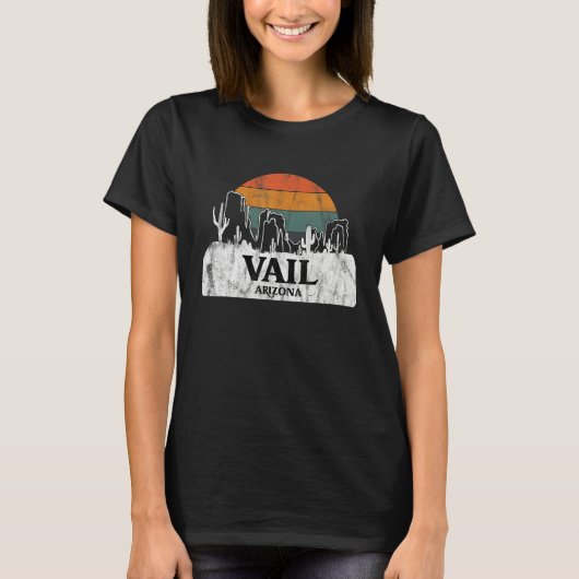 Vail AZ Arizona  sunset cactus moundes T-shirt (Voorkant)