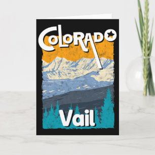Vail Colorado Berg Staat Rocky Mountains T-shirt S Kaart