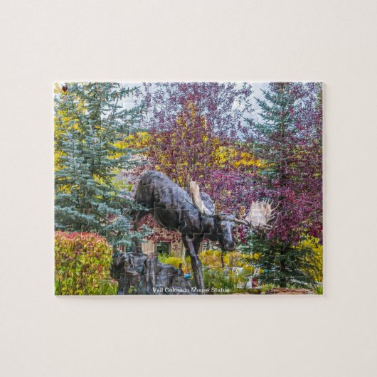 Vail Colorado Betty Moose Statue Legpuzzel (Horizontaal)