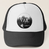 Vail Colorado Black White ski pet (Voorkant)