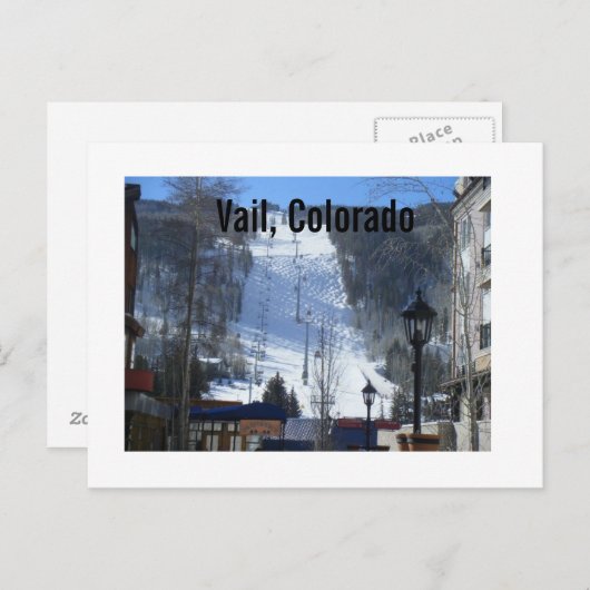 Vail, Colorado Briefkaart (Voorkant / Achterkant)