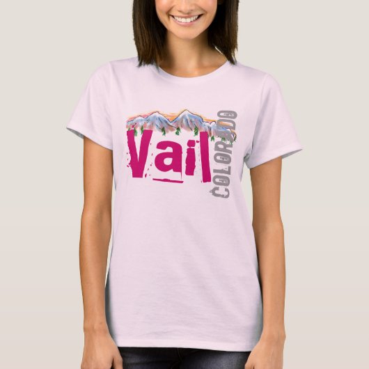 Vail Colorado dames t-shirt (Voorkant)
