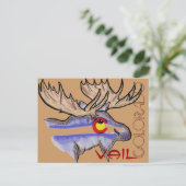Vail Colorado elk briefkaart (Staand voorkant)