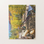 Vail Colorado Forest Park. Kerstgroeten Legpuzzel (Verticaal)