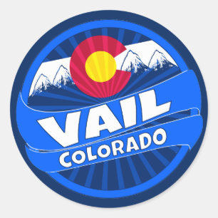 Vail Colorado gebergte burst sticker