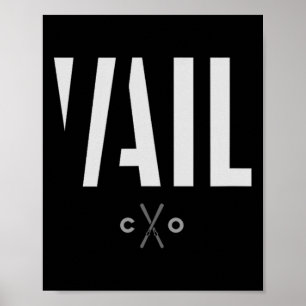 Vail Colorado Grafische Ski Poster