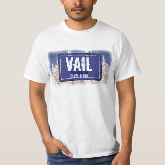 Vail Colorado hoogtewaarde t-shirt (Voorkant)
