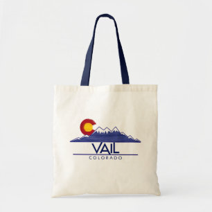 Vail Colorado houten bergen boodschappentas Tote Bag