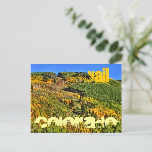 Vail Colorado lift briefkaart (Staand voorkant)