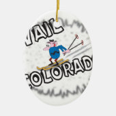 Vail Colorado met Clive Keramisch Ornament (Voorkant)