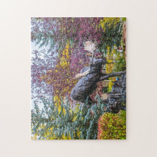 Vail Colorado Moose Statue. Legpuzzel (Verticaal)