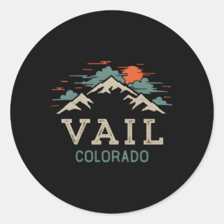 Vail Colorado Mountain Ronde Sticker
