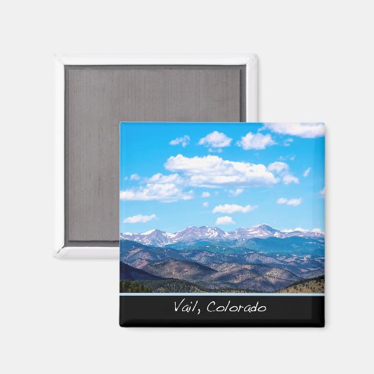 Vail Colorado Mountains Magnet (Voorkant / Achterkant)