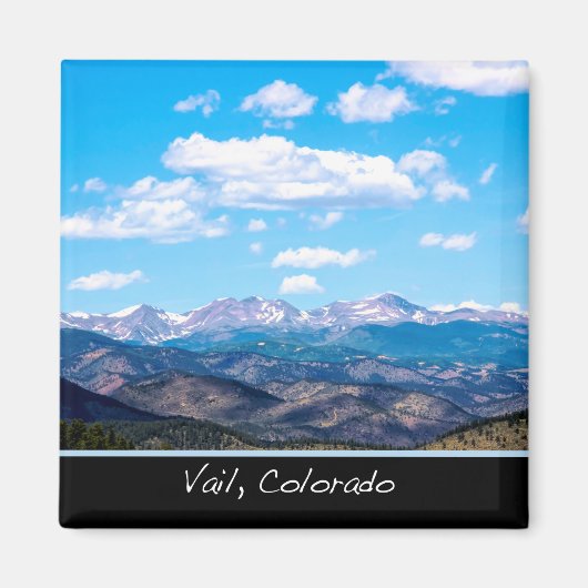 Vail Colorado Mountains Magnet (Voorkant)