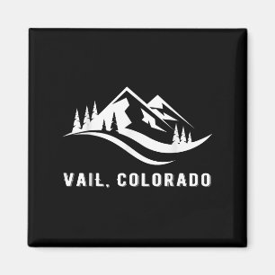 Vail Colorado Mountains Souvenir Memorabilia Winte Magneet