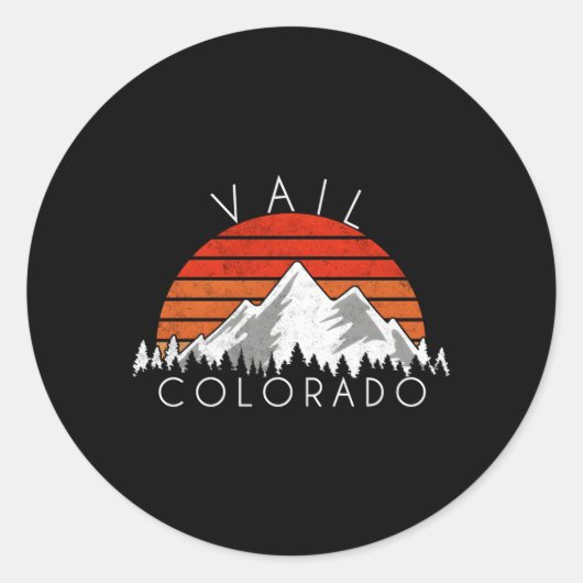 Vail Colorado noodlijdend Ronde Sticker (Voorkant)