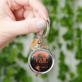 Vail Colorado oranje skipagebergte sleutelhanger (Hand)