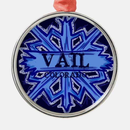 Vail Colorado ornament sneeuwvlokken (Voorkant)