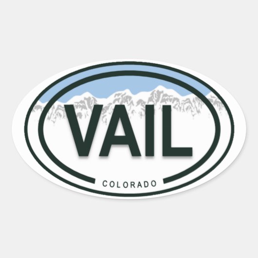 Vail Colorado Rocky Mountain Label (Voorkant)