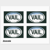 Vail Colorado Rocky Mountain Rechthoekige Sticker (Vel)