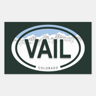 Vail Colorado Rocky Mountain Rechthoekige Sticker