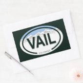 Vail Colorado Rocky Mountain Rechthoekige Sticker (Envelop)