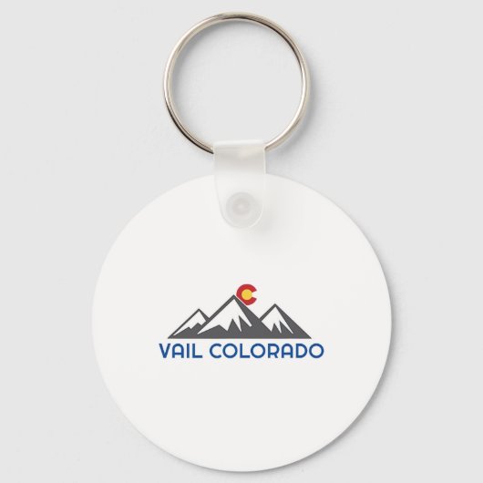 Vail, Colorado Rocky Mountain Sleutelhanger (Voorkant)