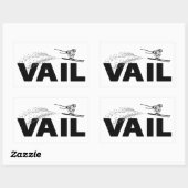 Vail Colorado Schanspringer Rechthoekige Sticker (Vel)