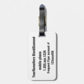 Vail Colorado Ski Bagagelabel (Achterkant verticaal)