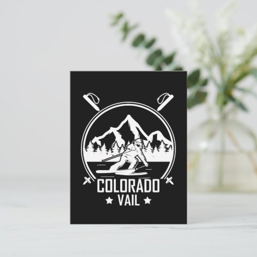 Vail Colorado Ski Briefkaart (Staand voorkant)