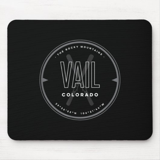 Vail Colorado Ski Muismat (Voorkant)