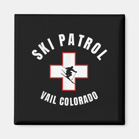 Vail Colorado Ski Patrol Magneet (Voorkant)