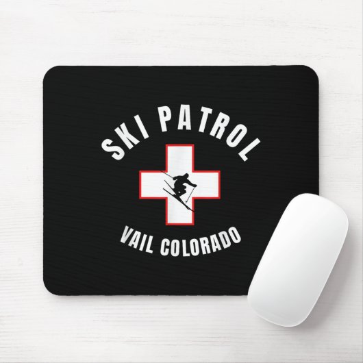 Vail Colorado Ski Patrol Muismat (Met muis)