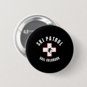 Vail Colorado Ski Patrol Ronde Button 5,7 Cm (Voorkant /achterkant)