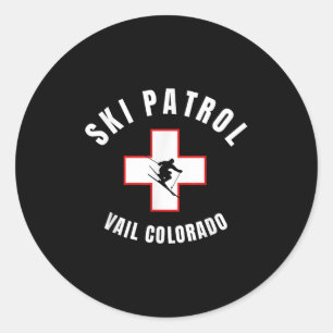 Vail Colorado Ski Patrol Ronde Sticker