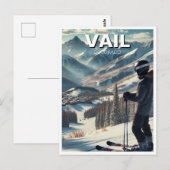 Vail Colorado Ski Snowboard Briefkaart (Voorkant / Achterkant)