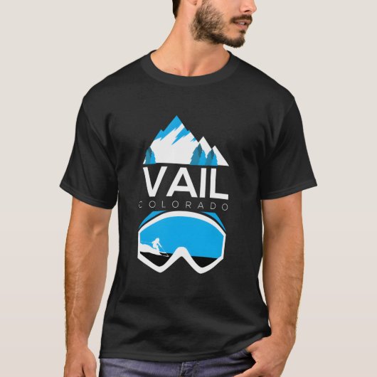 Vail - Colorado Ski & Snowboard Kleding T-shirt (Voorkant)