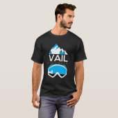 Vail - Colorado Ski & Snowboard Kleding T-shirt (Voorkant volledig)