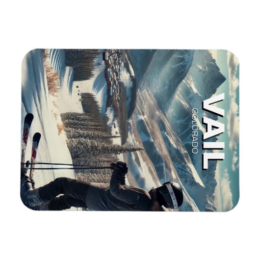 Vail Colorado Ski Snowboard Magneet (Horizontaal)