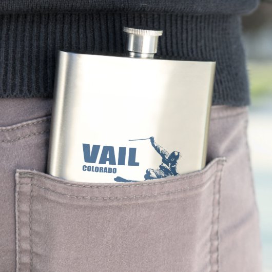 Vail Colorado Skier Flacon (Voorbeeld)