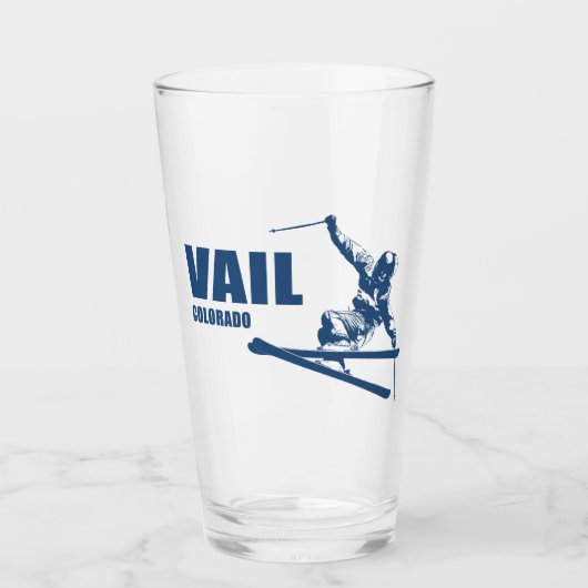 Vail Colorado Skier Glas (Voorkant)