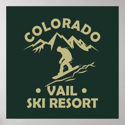 Vail Colorado skigebied Poster (Voorkant)