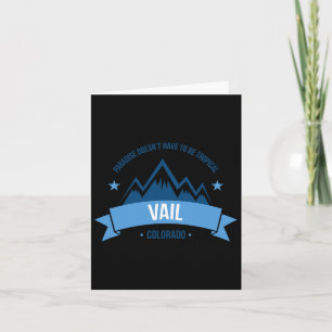 Vail Colorado Skiing Resort Vacation T Shirt Snowb Kaart