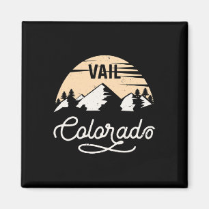 Vail Colorado Skiing T Shirt Mountain Ski Resort V Magneet