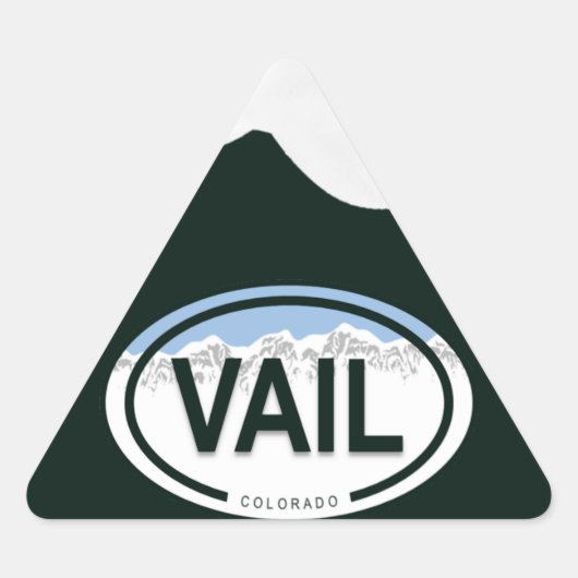 Vail Colorado sneeuwde rotsachtige bergen Sticker (Voorkant)